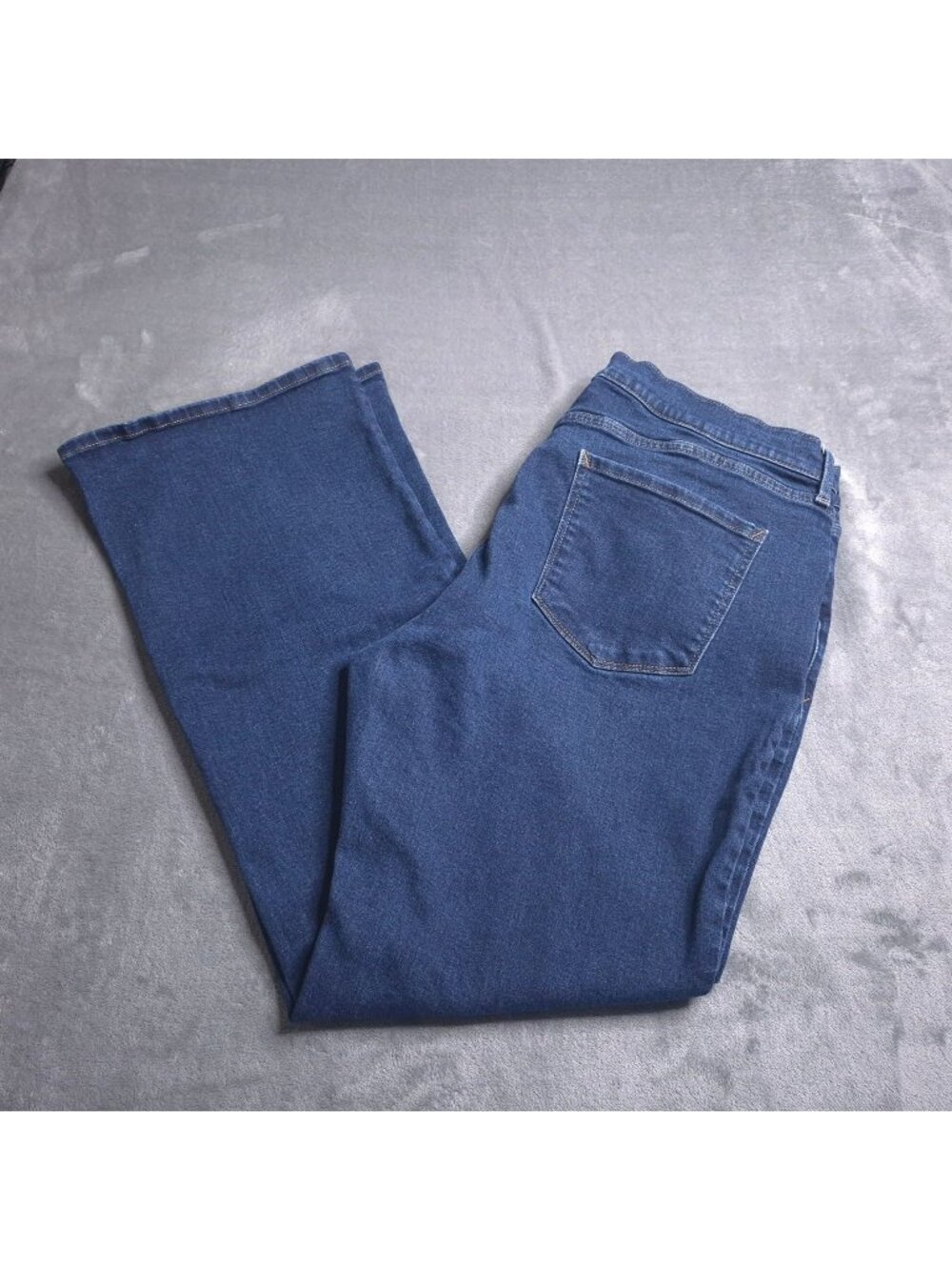 ANA Low-Rise Vintage Bootcut Jeans Womens 18 Blue Cotton Blend Stretch